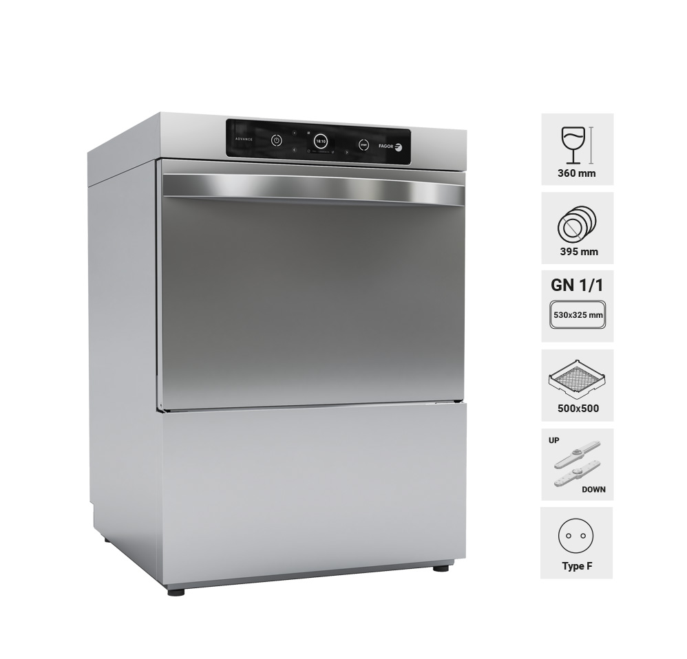 Underbordsopvasker Fagor TOPMODEL Premium WUA-503D inkl. alle pumper ** TOPMODEL **