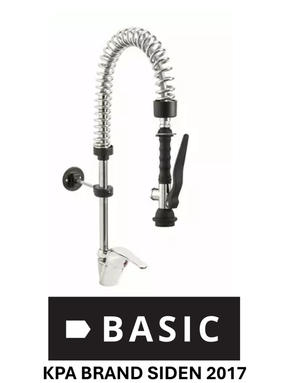 Vandhane til Storkøkken BASIC armatur m/ spulearm ERAMINI produceret i EU.