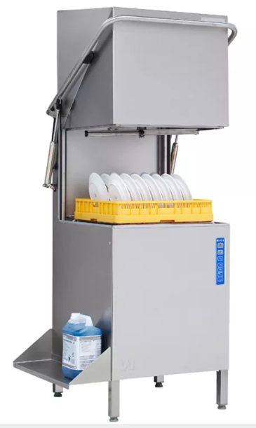 Wexiödisk hætteopvasker - aut. hætteløft - WD6 50 kurve/time - 400V - 9,9 kW - 16 Amp. - 600x657x1430 mm